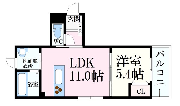 御影駅 徒歩5分 2階の物件間取画像